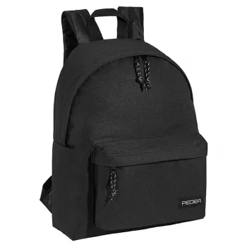 Backpack PEDEA Style for 33.8 cm (13.3 inch) devices, Black, 1 front pocket, carrying handle, shoulder strap