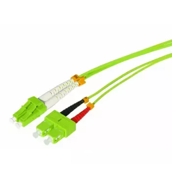 Fibre optic cable Tecline 796LS00 LC SC OM5 0.5 m Light Green