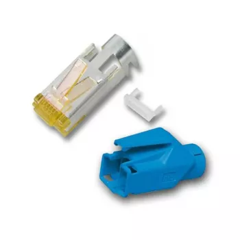 RJ-45 male wire connector Hirose H7642.7-100, blue, pack of 100