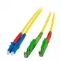 Fibre optic cable EFB Elektronik O0937.30 E-2000 (LSH) LC OS2 30 m Yellow