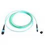 Fibre optic MTP cable EFB Elektronik MTPF12MTPFOM3-7,5-A — 7.5 m, OM3, MTP–MTP, 50 µm, Aqua