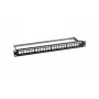 Patch panel 1U EFB Elektronik B37200100TS.24 — 10GBase-T, 10 Gigabit Ethernet, RJ-45, black, 482.6 mm width