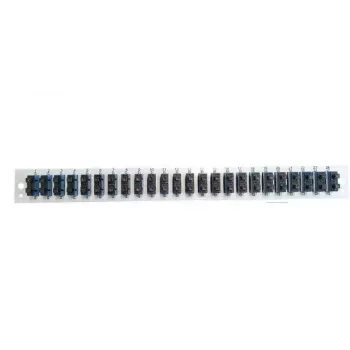 Patch panel accessory EFB Elektronik SB-FP-24SC-D-V-OM3 — 1U rack mount, 432×13×43.5 mm, grey