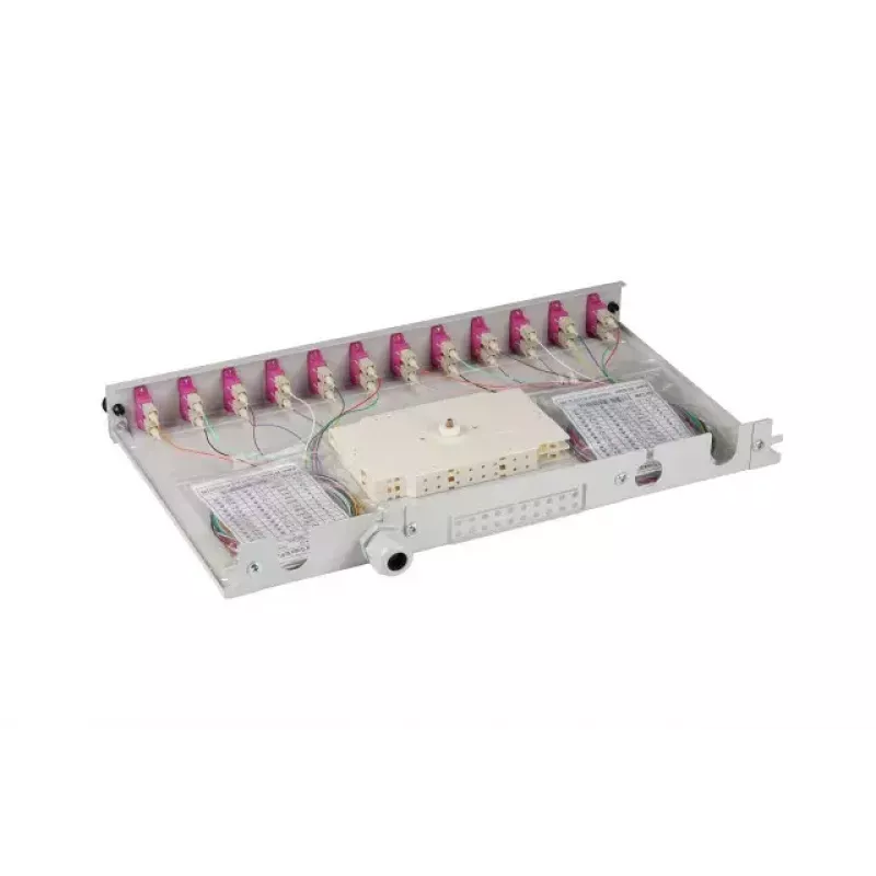 EFB Elektronik B71203L12OM4 Fibre Splice Box, SC 50/125 µm OM4, 12 Pigtails/6 Couplers, Pull-out