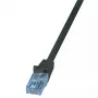 Networking cable LogiLink CP3023U RJ-45 Cat6a 0.5 m Black
