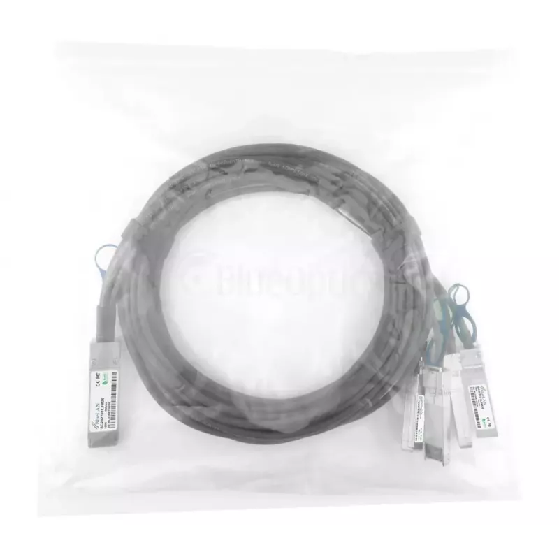 Network Cable BlueOptics YFNDD-BL QSFP28 4xSFP28 InfiniBand 2m Orange