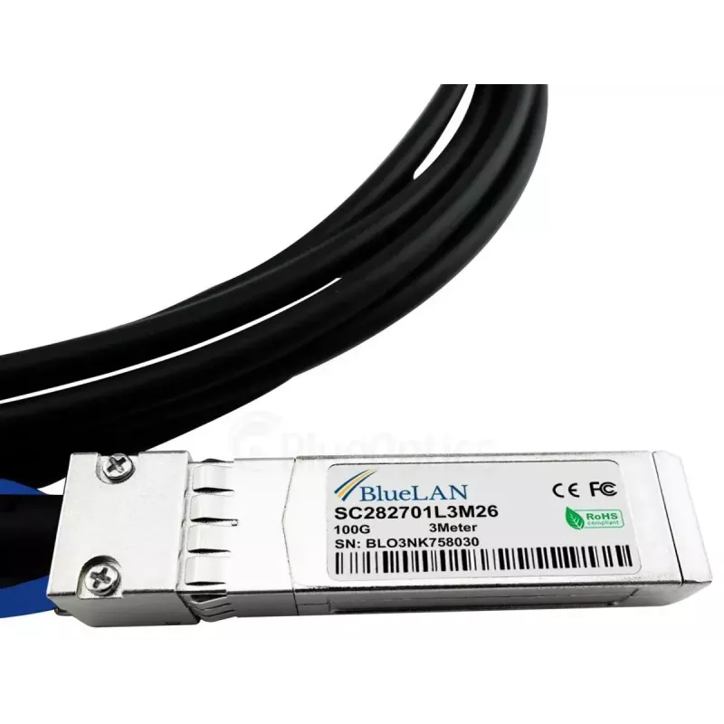 Network Cable BlueOptics YFNDD-BL QSFP28 4xSFP28 InfiniBand 2m Orange