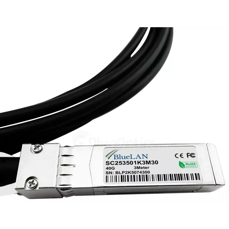InfiniBand/fibre optic cable BlueOptics SFPPQSFP30-01-BL 1 m 4xSFP+ QSFP