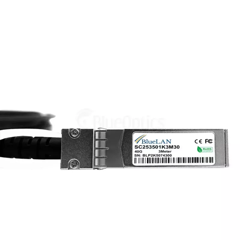 Network Cable BlueOptics ET7402-25DAC-2M-BL QSFP28 4xSFP28 InfiniBand 2m Black
