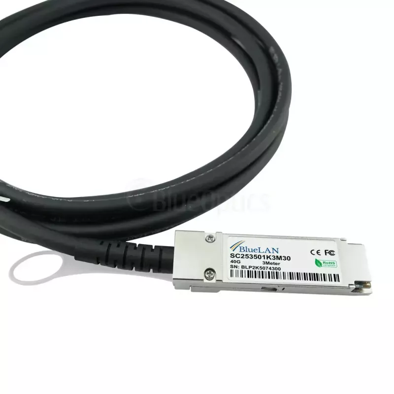 Network Cable BlueOptics ET7402-25DAC-2M-BL QSFP28 4xSFP28 InfiniBand 2m Black