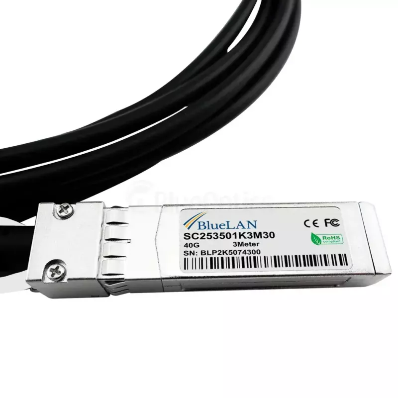 Network Cable BlueOptics DAC-Q28-4S28-25G-2M-BL QSFP28 4xSFP28 InfiniBand 2m Black