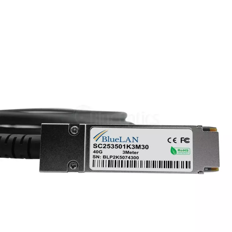 Network Cable BlueOptics DAC-Q28-4S28-25G-2M-BL QSFP28 4xSFP28 InfiniBand 2m Black