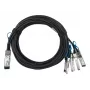 DAC Cable BlueOptics GXFBL5I-BL 2m QSFP28 to 4x SFP28