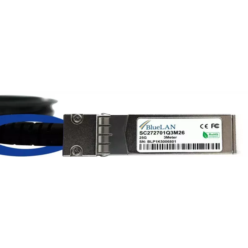 BlueOptics SFP-H25G-CU3M InfiniBand/fibre optic cable 3 m SFP28 Black