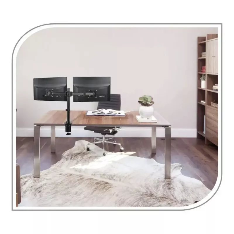 PureMounts PM-OFFICE-02 monitor mount / stand 68.6 cm (27 inch) Desk Black