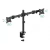 PureMounts PM-OFFICE-02 monitor mount / stand 68.6 cm (27 inch) Desk Black