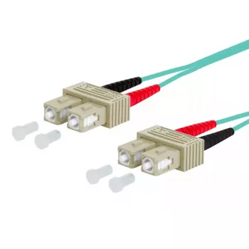 Fibre optic cable METZ CONNECT 151J1EOEO15E SC I-V(ZN) H 1.5 m Aqua