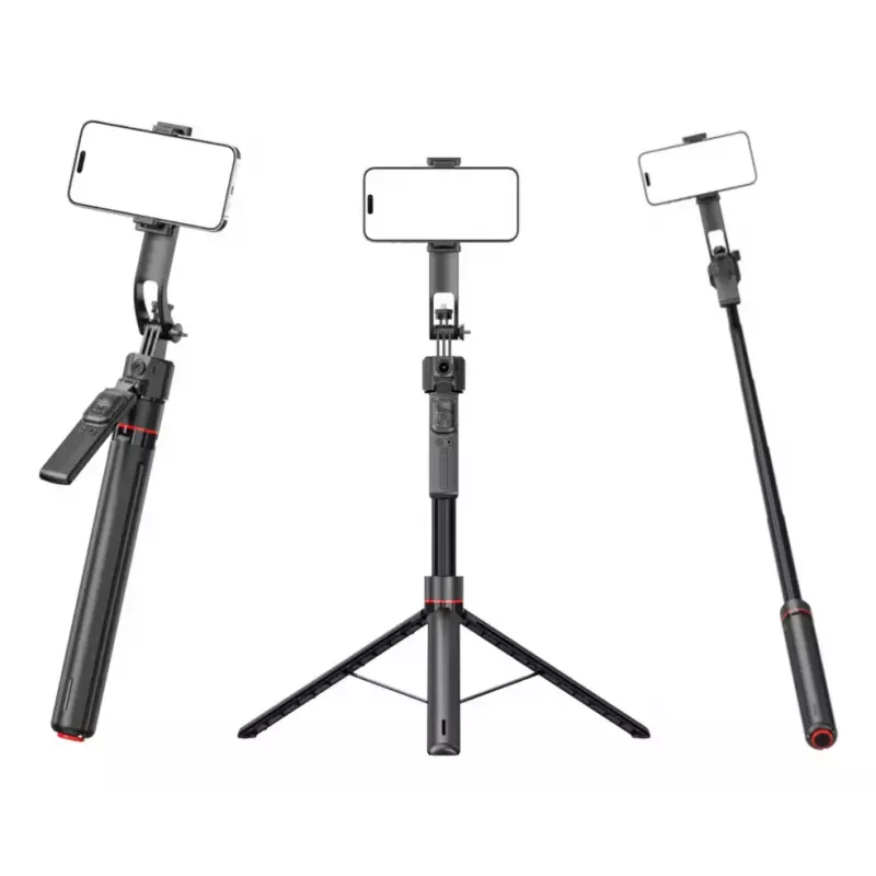 Tripod 4smarts 541772 for smartphone and digital camera, 3‑leg, max height 176 cm, weight 560 g, black