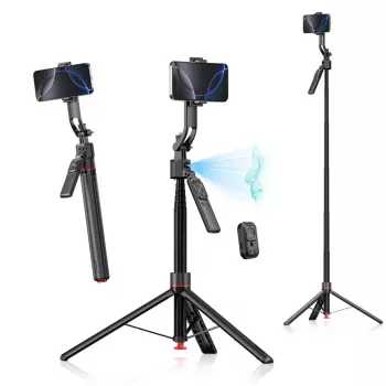 Tripod 4smarts 541772 for smartphone and digital camera, 3‑leg, max height 176 cm, weight 560 g, black