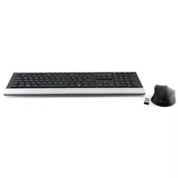Wireless keyboard MediaRange MROS105-YU QWERTZ Black — compact wireless QWERTZ layout