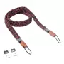 Camera strap Genius C-Rope Traveler for digital cameras, nylon, black/red, max length 100 cm