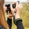 Camera strap Teesar C-Rope Claw for digital cameras, nylon, olive, max length 30 cm, depth 430 mm