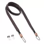 Camera strap REV C-Rope Traveler — nylon brown, adjustable up to 125 cm for digital cameras