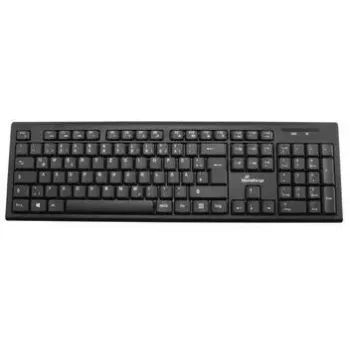 Wireless keyboard MediaRange MROS111-GR QWERTY layout Black — compact wireless design