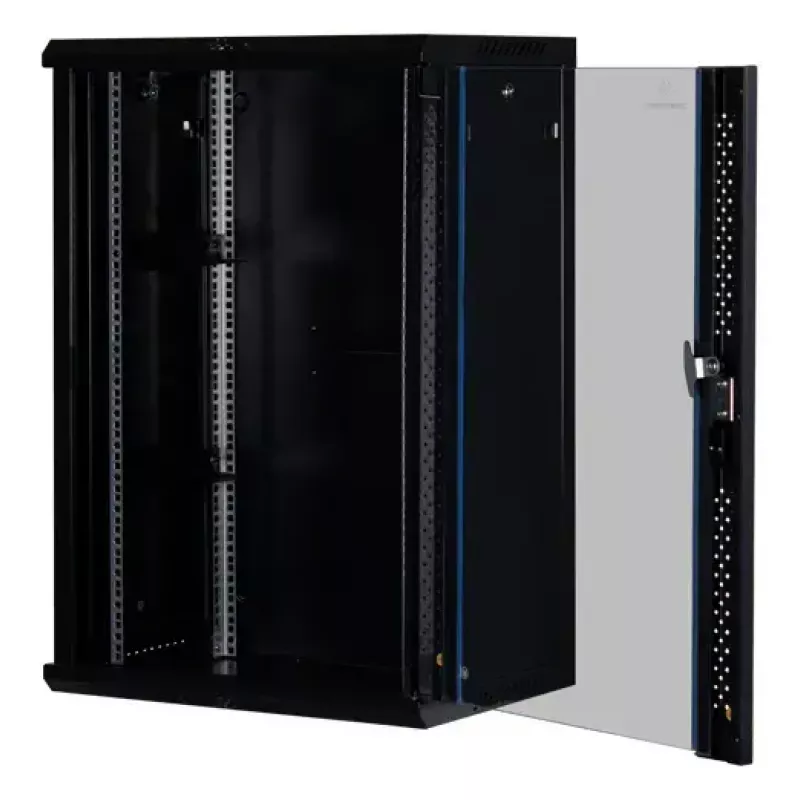Wall Mounted Rack Rockstable RS19-6418 18U 19 inch Tempered Glass