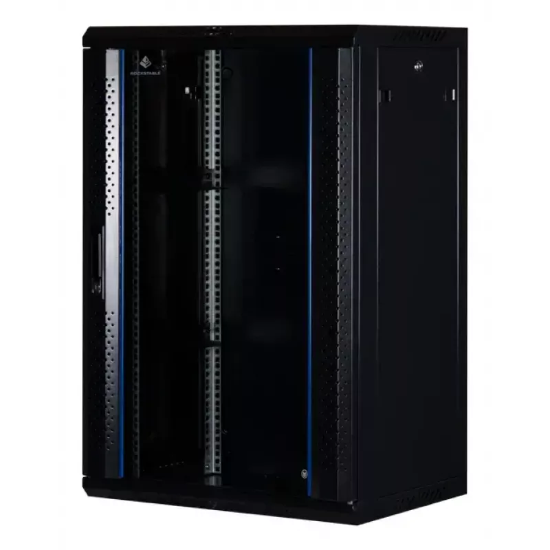 Wall Mounted Rack Rockstable RS19-6418 18U 19 inch Tempered Glass