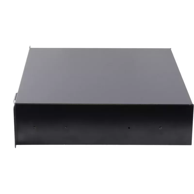 Drawer unit Rockstable 2 U 19 inch Lockable Drawer Steel Black