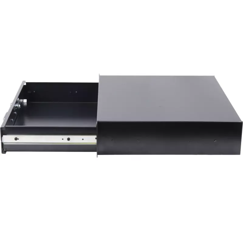 Drawer unit Rockstable 2 U 19 inch Lockable Drawer Steel Black