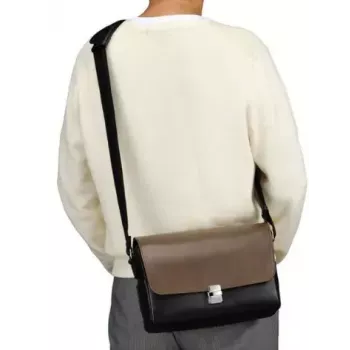 Shoulder case for Olympus cameras CBG-11 PR by OLYMPUS — black and brown, model V613014NW000