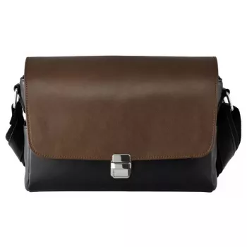 Shoulder case for Olympus cameras CBG-11 PR by OLYMPUS — black and brown, model V613014NW000