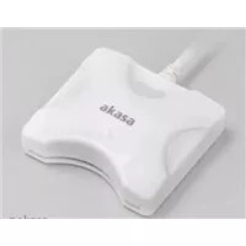 Card reader Akasa AK-CR-03WHV2 USB 3.0 White, multi-slot external reader for SD/ microSD/CF/Memory Stick