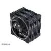 Axial case fan set Akasa SOHO AR LED 12 cm RGB, 3 pieces