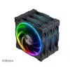 Axial case fan set Akasa SOHO AR LED 12 cm RGB, 3 pieces