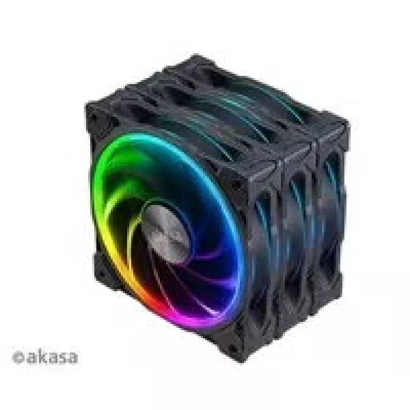 Axial case fan set Akasa SOHO AR LED 12 cm RGB, 3 pieces
