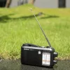 Portable Radio Sangean MMR-77 Analog AM FM Black 3.5mm Headphone