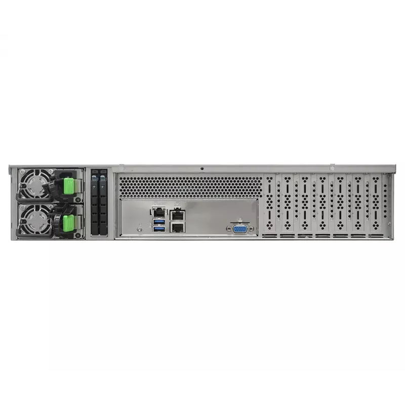 Server barebone ASRock 2U12L2S-SIENA (2U) — AMD SoC, Socket SP6, 12×3.5 inch + 2×2.5 inch bays, 800W PSU, DDR5 up to 96GB