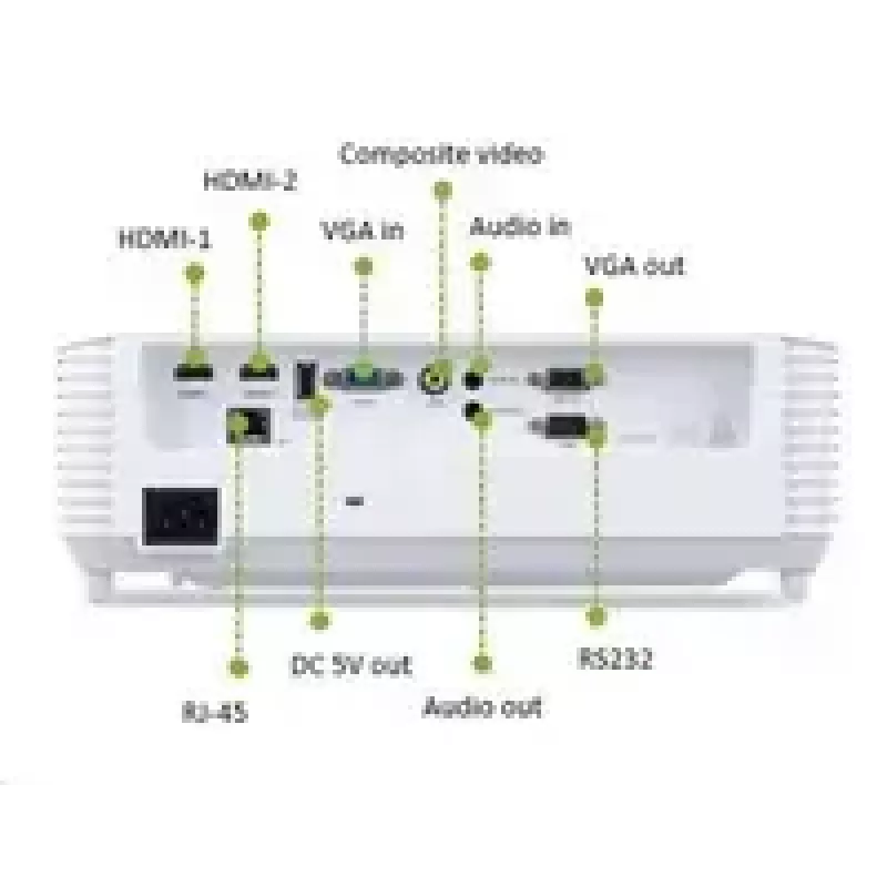 Acer short-throw projector S1387n, WXGA 1280x800, 4000 ANSI, 20,000:1, HDMI/VGA/RJ45, 16W speaker, 3.1 kg