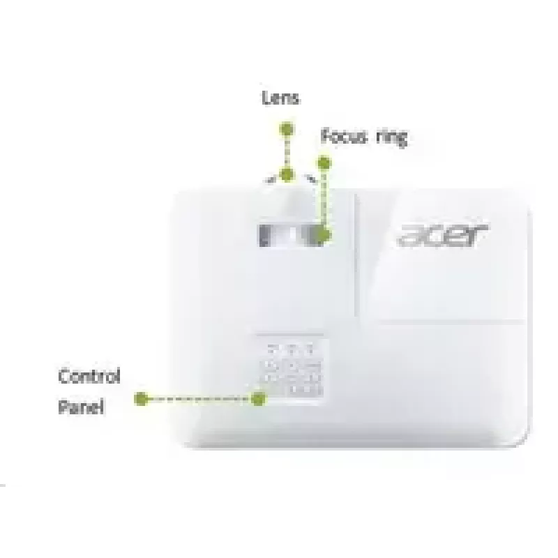 Acer short-throw projector S1387n, WXGA 1280x800, 4000 ANSI, 20,000:1, HDMI/VGA/RJ45, 16W speaker, 3.1 kg