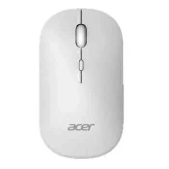 Wireless Ambidextrous Mouse Acer AMR130 — RF + Bluetooth, 1600 DPI, 4 Buttons, White