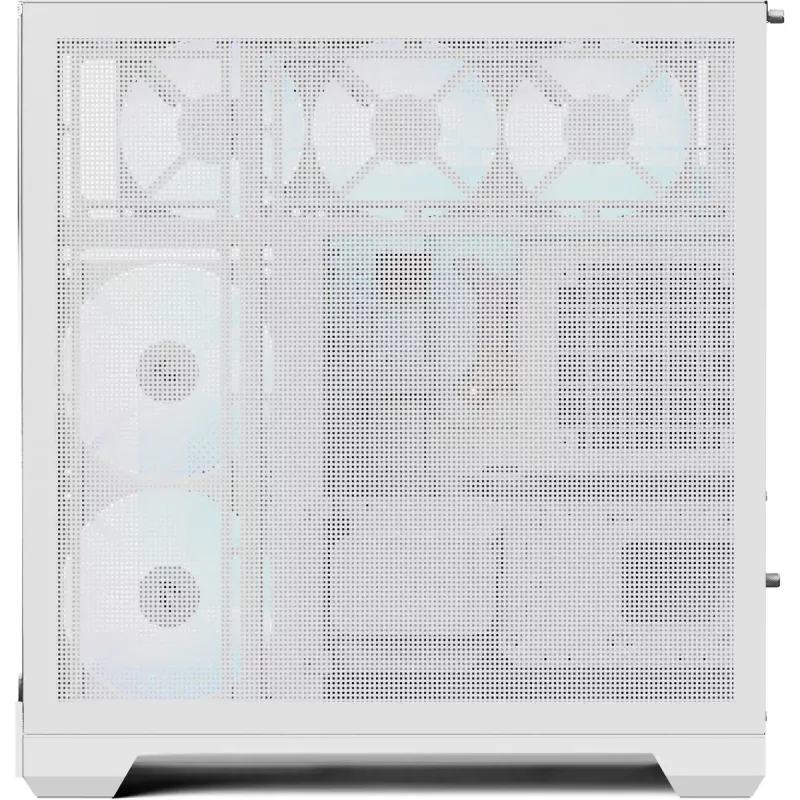Tower PC case APNX V2-F-WT-v1, white, includes three tempered glass panels