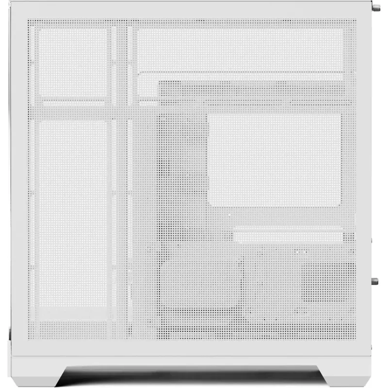 Tower PC case APNX V2-F-WT-v1, white, includes three tempered glass panels