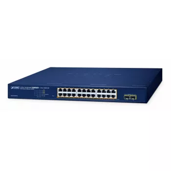 Managed Switch PLANET GS-2210-24P2S 24-Port 10/100/1000T PoE 260W