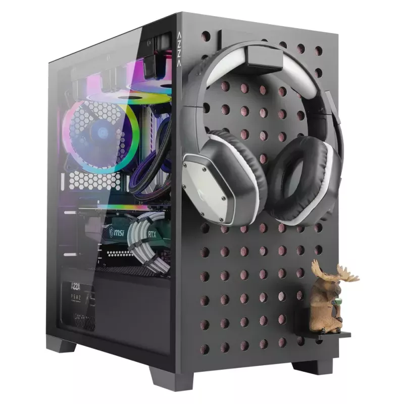 PC Case Azza Elise Tower Black, Tower, Black