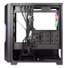 PC Case AZZA Guardian Glass Midi Tower — Black, ATX/Micro‑ATX/ITX/EATX, supports 3.5 inch×2 / 2.5 inch×4, front 120/140 mm fans