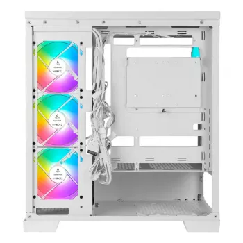 PC Midi Tower AZZA Cove (CSAZ-570W) — Black, ATX/Micro-ITX/ITX, 3x120mm side fans, 1x120mm rear fan, supports 2.5 inch & 3.5 inch drives