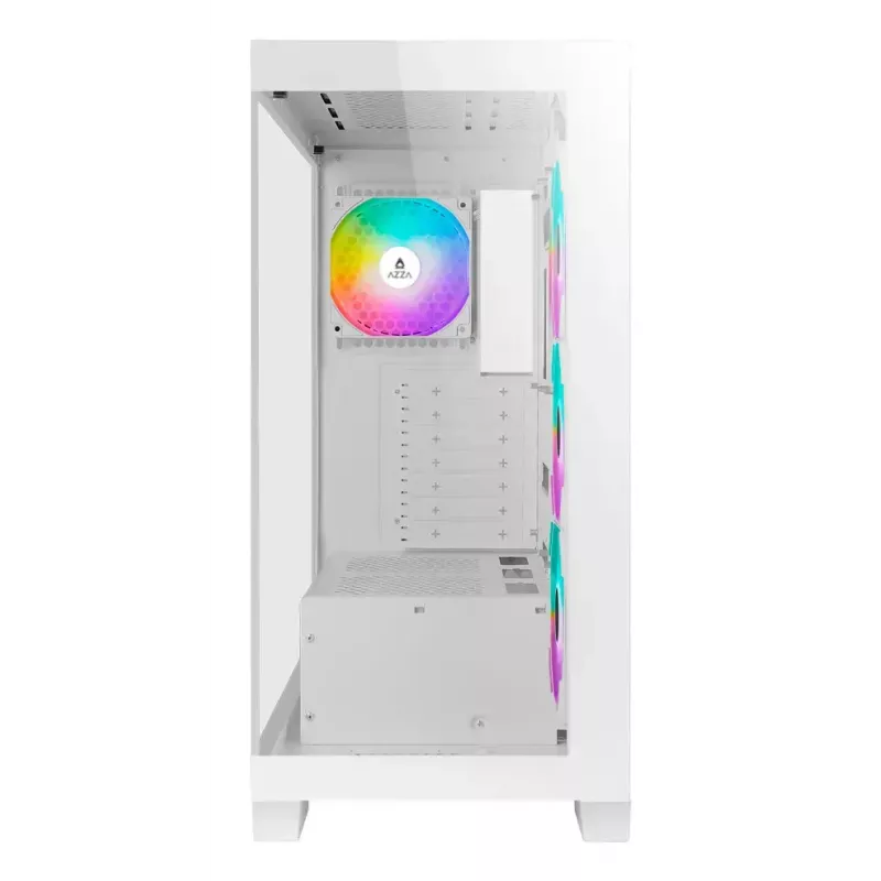 PC Midi Tower AZZA Cove (CSAZ-570W) — Black, ATX/Micro-ITX/ITX, 3x120mm side fans, 1x120mm rear fan, supports 2.5 inch & 3.5 inch drives